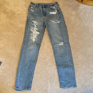 American Eagle Ripped Mom Jeans